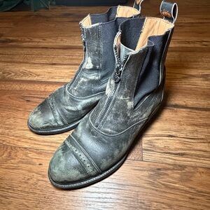 Ariat Women's Heritage IV Front Zip Paddock Riding Boots Black Leather 8.5